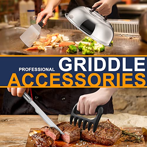 Griddle Accessories Kit, 37 Pcs Griddle Grill Tools Set for Blackstone and  Camp Chef, Professional Grill BBQ Spatula Set with Basting Cover, Spatula