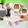 Zonegrace Sous Vide Bags 45 Reusable Vacuum Food Storage Bags for Anova and Joule Cookers - 3 sizes Sous Vide Bag Kit with Pump - 4 Sealing Clips for Food Storage and Sous Vide Cooking